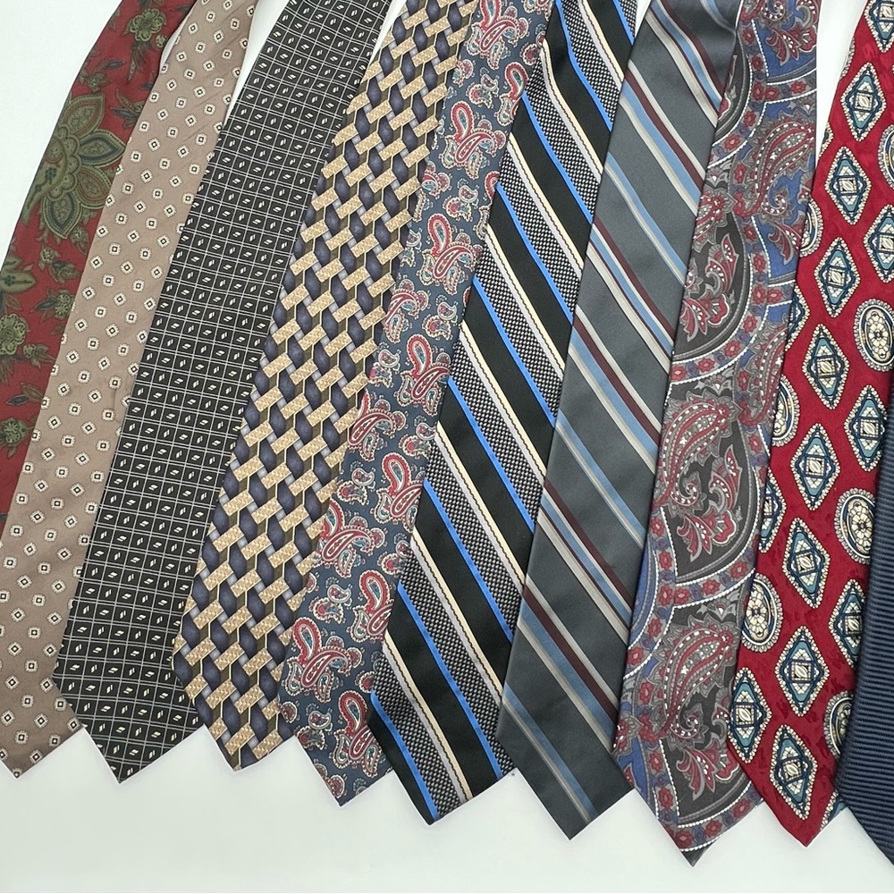 Men's Assorted Patterned Ties lot‎ of 10